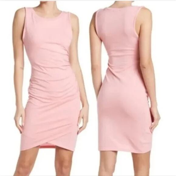 Leith Dresses & Skirts - LEITH Dress NWT $56 Sleeveless Ruched Pink Dress Size XL